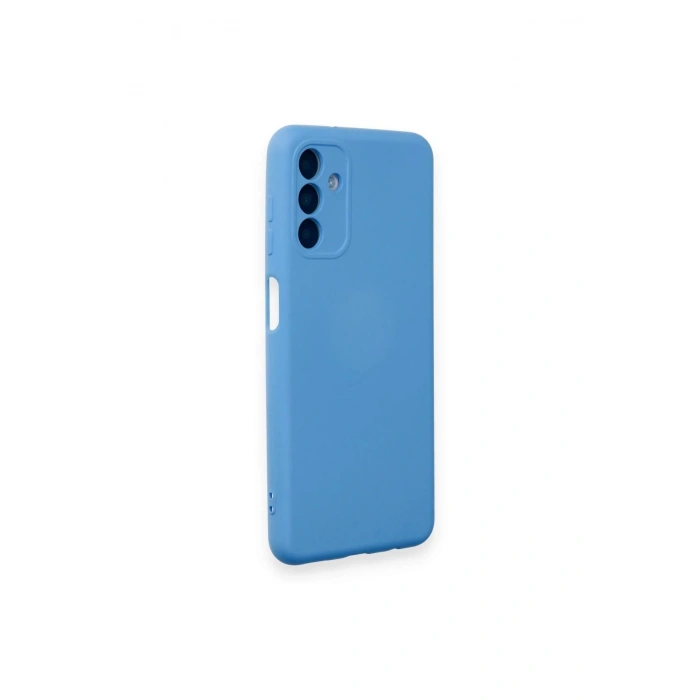 HarmonyAura  Samsung Galaxy A14 4g Kılıf Nano Içi Kadife Silikon - Mavi