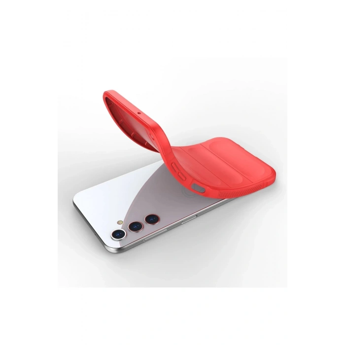 HarmonyAura  Samsung Galaxy A14 4g Kılıf Optimum Silikon - Kırmızı