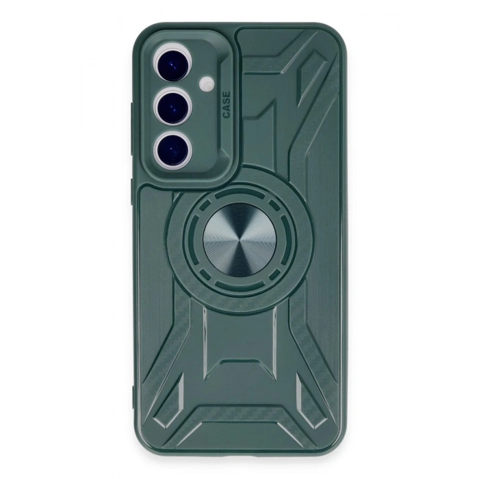 HarmonyAura  Samsung Galaxy A15 4g Kılıf Lincoln Silikon - Koyu Yeşil