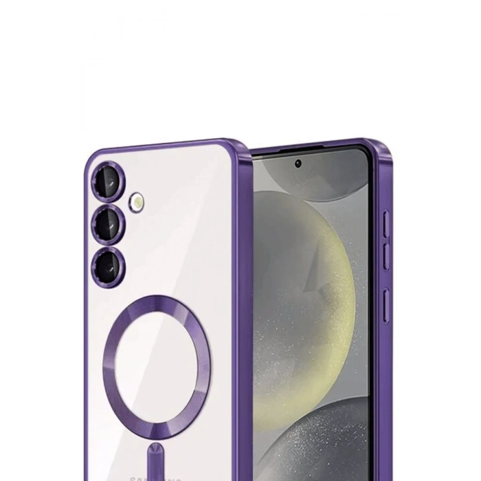 HarmonyAura Samsung Galaxy A15 4G Kross Magneticsafe Kapak - Mor