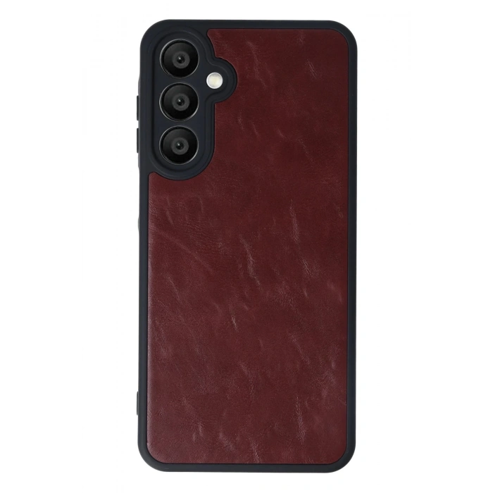 HarmonyAura  Samsung Galaxy A16 5g Kılıf Aras Deri Kapak - Bordo