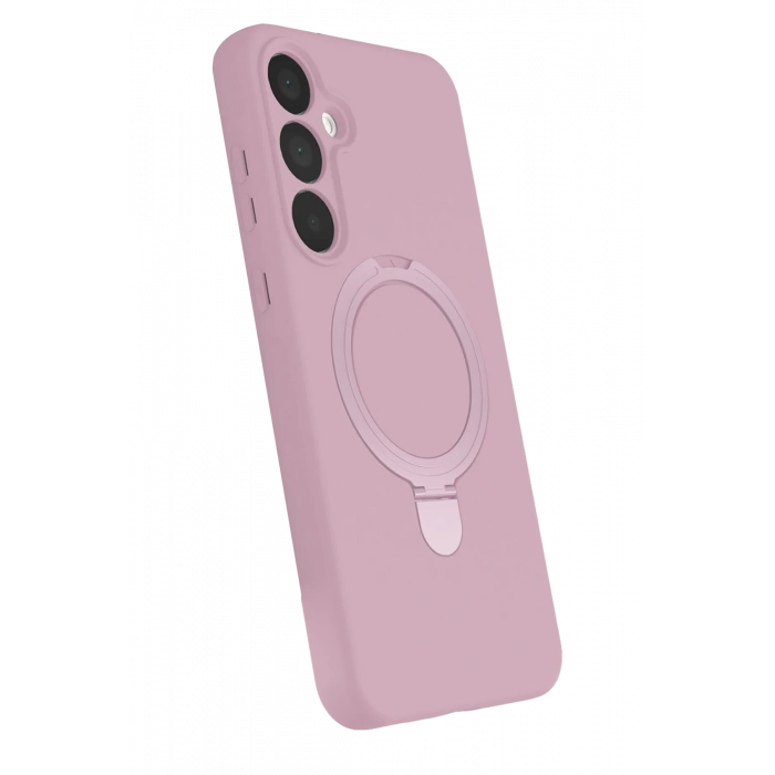 HarmonyAura Samsung Galaxy A16 5G Regal Magsafe Standlı Kapak - Açık Pembe