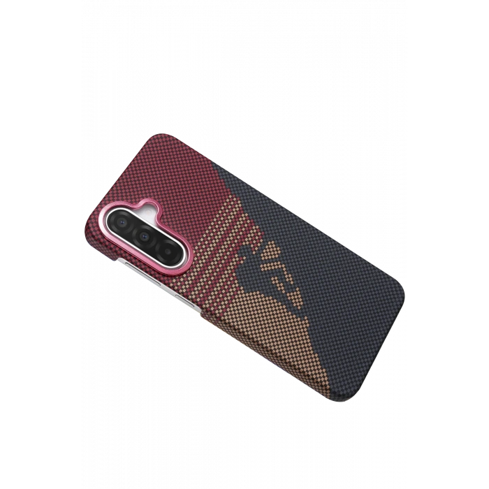 HarmonyAura Samsung Galaxy A17 5G Vega Magsafe Kapak - Kırmızı