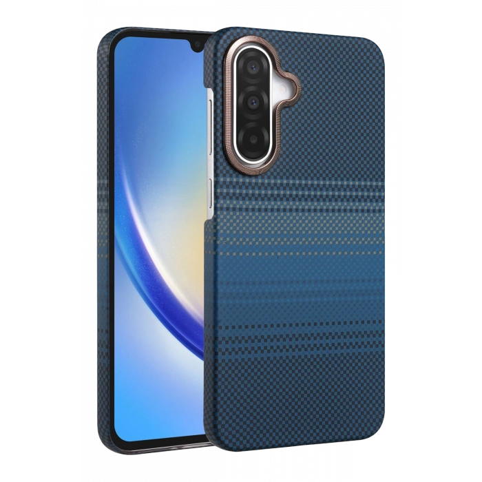 HarmonyAura Samsung Galaxy A17 5G Vega Magsafe Kapak - Mavi