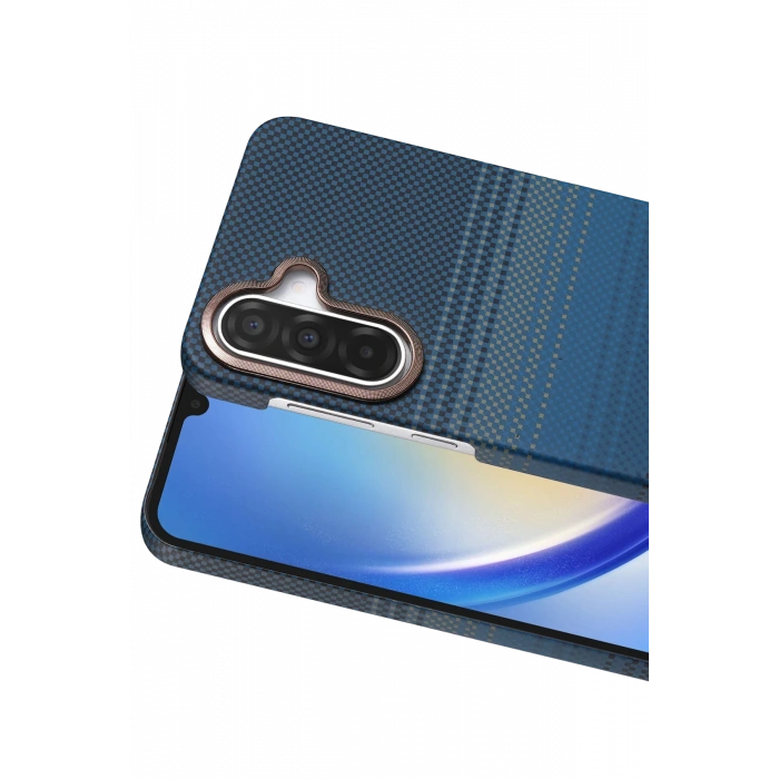 HarmonyAura Samsung Galaxy A17 5G Vega Magsafe Kapak - Mavi