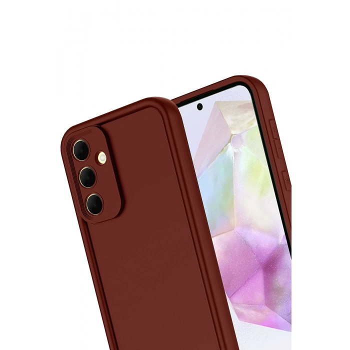 HarmonyAura Samsung Galaxy A17 5G Viera Silikon - Bordo