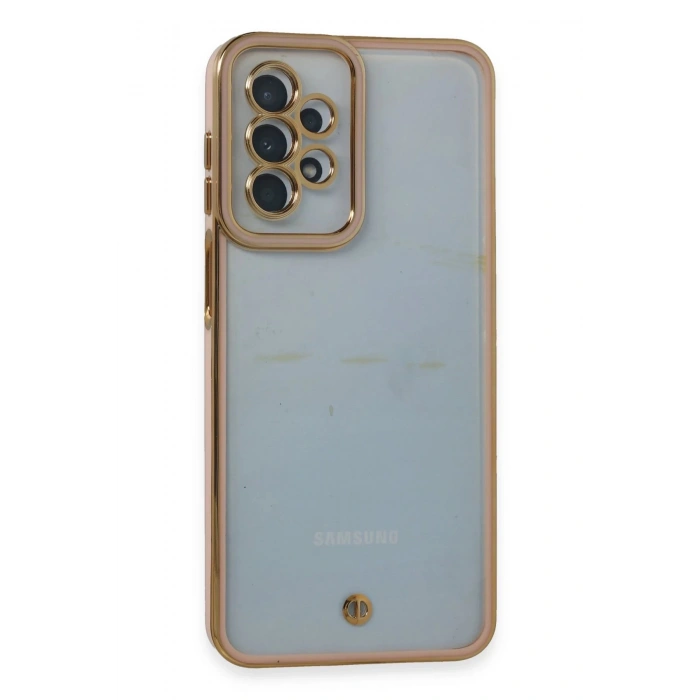 HarmonyAura  Samsung Galaxy A23 4g Kılıf Liva Lens Silikon - Pudra