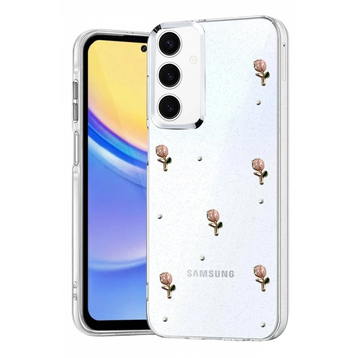 HarmonyAura Samsung Galaxy A24 4G Fiyonk Desenli Kapak - Desen 6