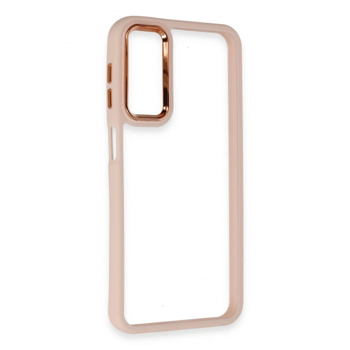 HarmonyAura  Samsung Galaxy A24 4g Kılıf Dora Kapak - Pudra