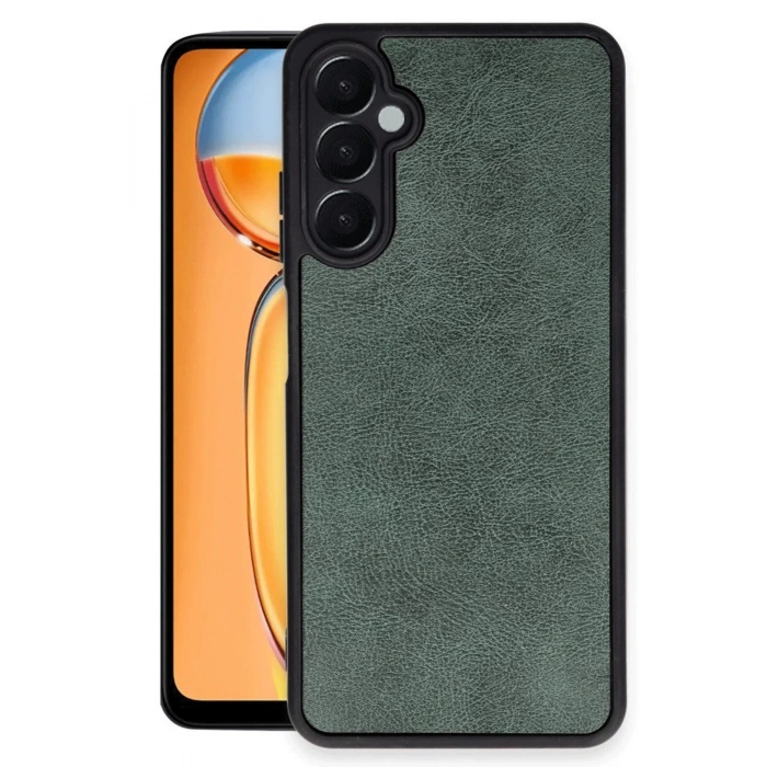 HarmonyAura  Samsung Galaxy A26 Kılıf Aras Deri Kapak - Koyu Yeşil