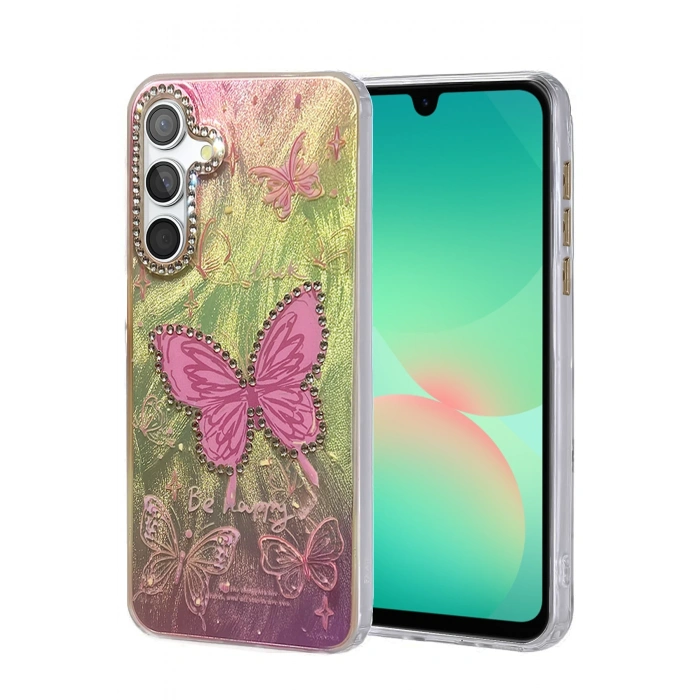 HarmonyAura Samsung Galaxy A26 Kılıf Blade Aynalı Desenli Kapak - Desen 5