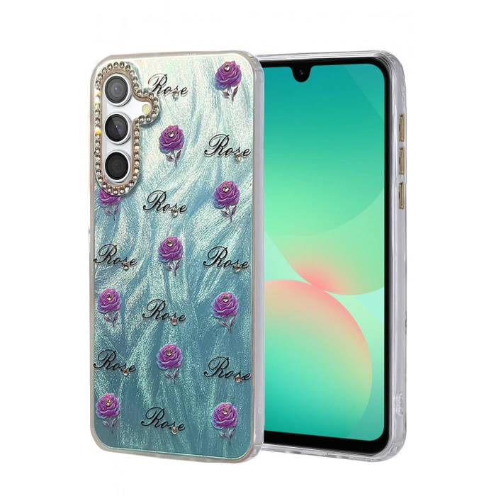 HarmonyAura Samsung Galaxy A26 Kılıf Blade Aynalı Desenli Kapak - Desen 9