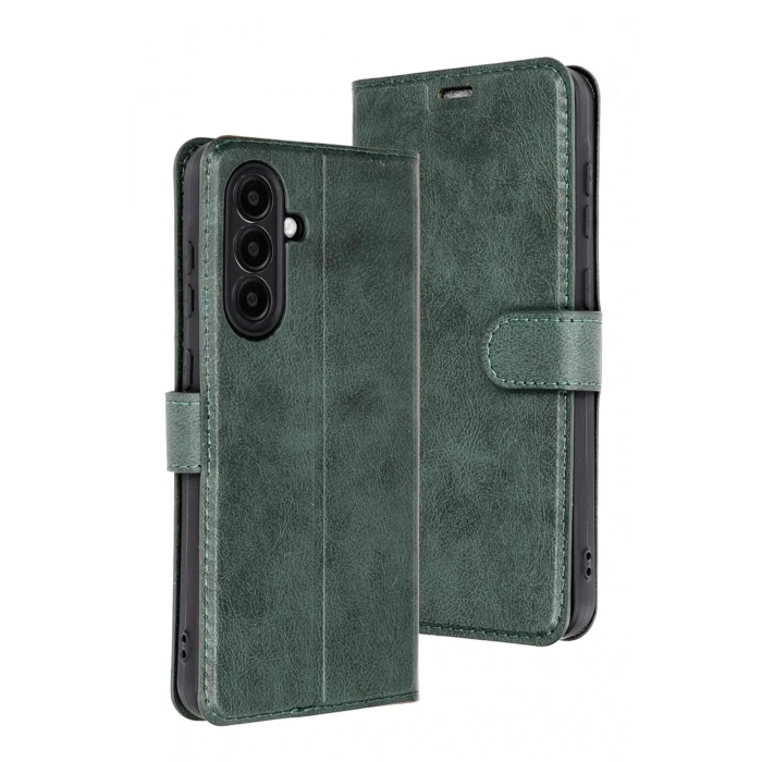 HarmonyAura  Samsung Galaxy A26 Kılıf Trend S Plus Kapaklı Kılıf - Yeşil