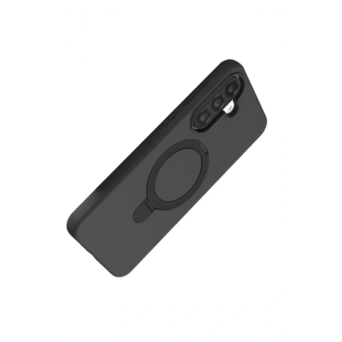 HarmonyAura Samsung Galaxy A26 Regal Magsafe Standlı Kapak - Siyah