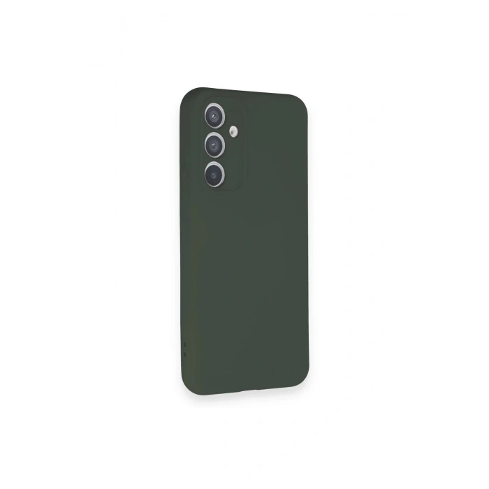 HarmonyAura  Samsung Galaxy A34 5g Kılıf Nano Içi Kadife Silikon - Koyu Yeşil