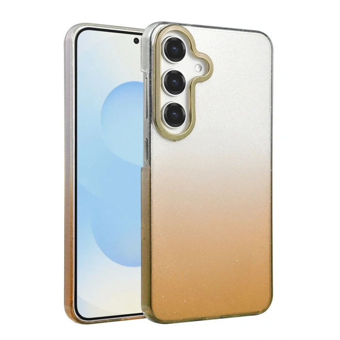 HarmonyAura Samsung Galaxy A35 5G Glossy Kapak - Çöl Titanyum