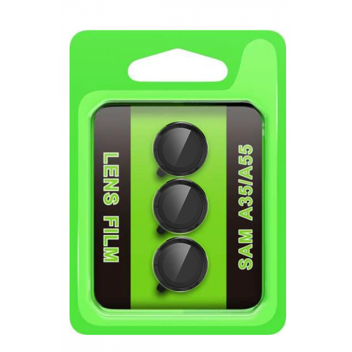 HarmonyAura Samsung Galaxy A35 5G Raze Metal Kamera Lens - Siyah