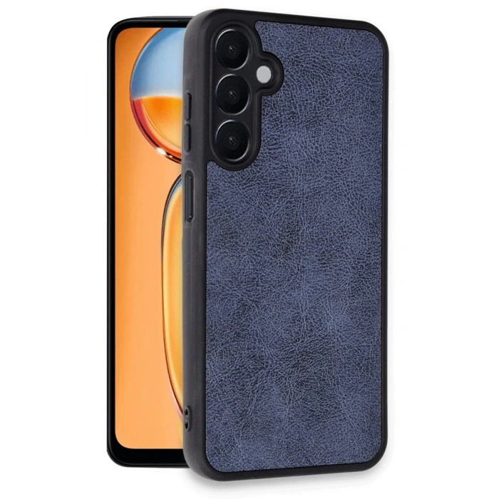 HarmonyAura  Samsung Galaxy A36 Kılıf Aras Deri Kapak - Lacivert