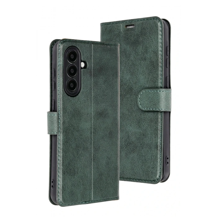 HarmonyAura  Samsung Galaxy A36 Kılıf Trend S Plus Kapaklı Kılıf - Yeşil