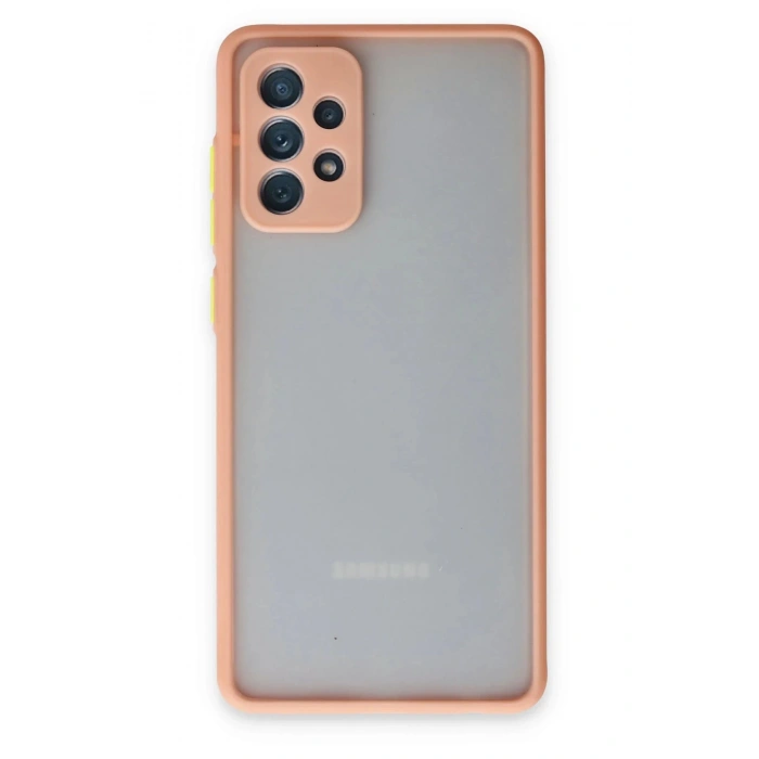 HarmonyAura  Samsung Galaxy A52 Kılıf Montreal Silikon Kapak - Pembe