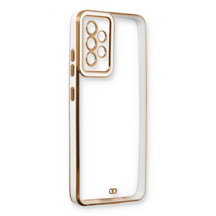 HarmonyAura  Samsung Galaxy A53 5g Kılıf Liva Lens Silikon - Beyaz