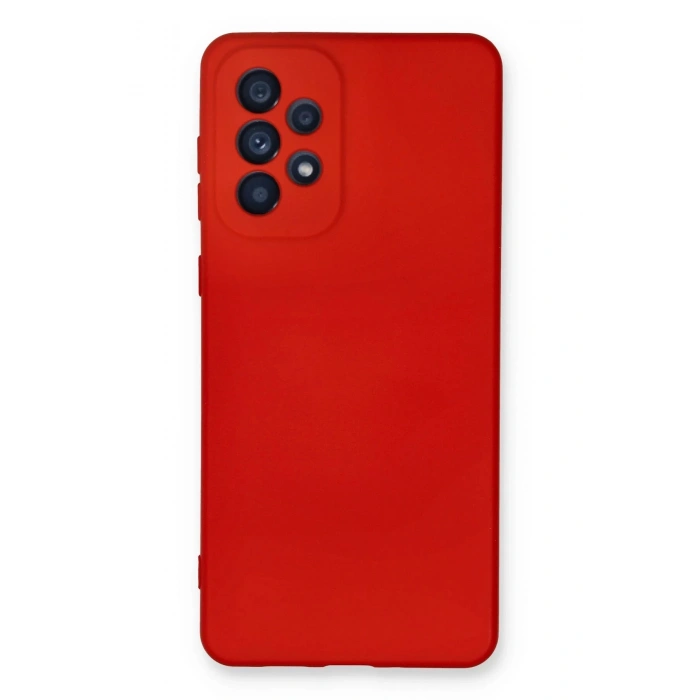 HarmonyAura  Samsung Galaxy A53 5g Kılıf Nano Içi Kadife Silikon - Kırmızı