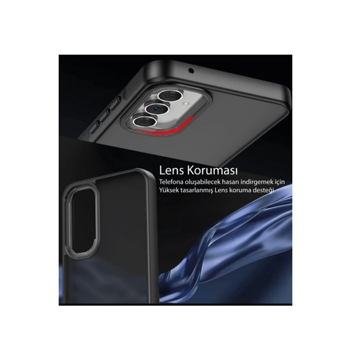 HarmonyAura  Samsung Galaxy A54 5g Kılıf Elegant Kapak - Siyah