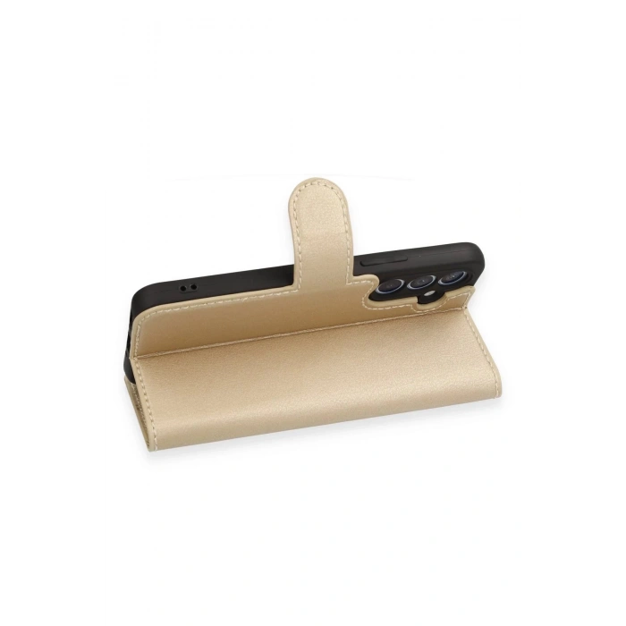 HarmonyAura  Samsung Galaxy A54 5g Kılıf Trend S Plus Kapaklı Kılıf - Gold