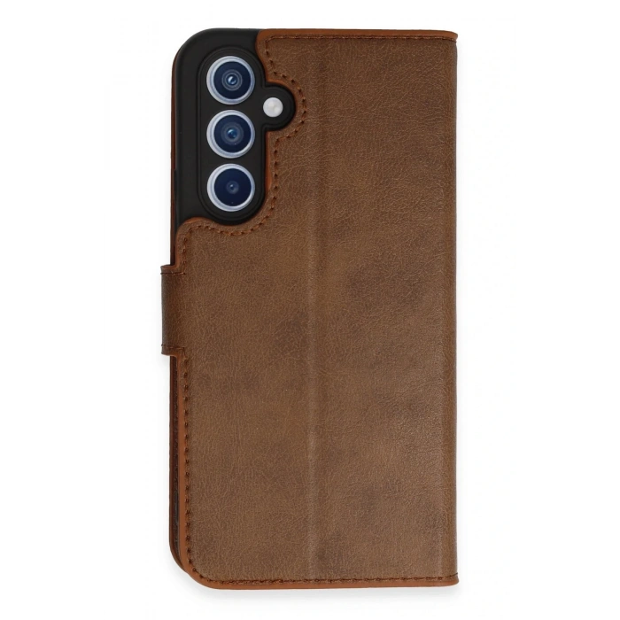 HarmonyAura  Samsung Galaxy A54 5g Kılıf Trend S Plus Kapaklı Kılıf - Taba