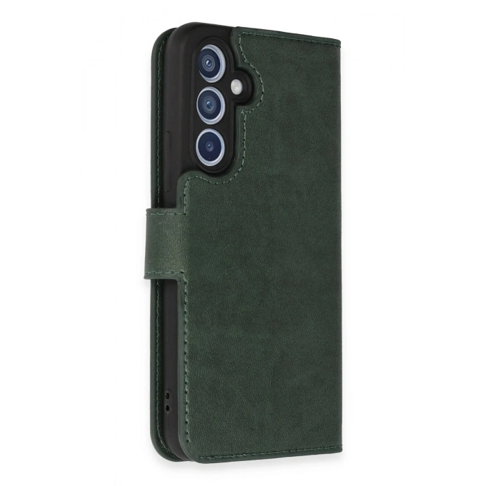 HarmonyAura  Samsung Galaxy A54 5g Kılıf Trend S Plus Kapaklı Kılıf - Yeşil