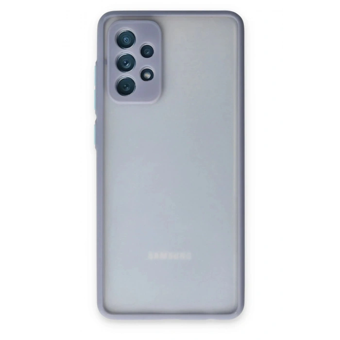 HarmonyAura  Samsung Galaxy A72 Kılıf Montreal Silikon Kapak - Gri