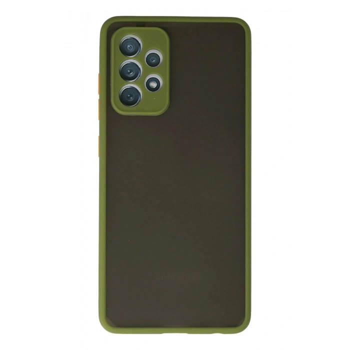 HarmonyAura  Samsung Galaxy A72 Kılıf Montreal Silikon Kapak - Yeşil
