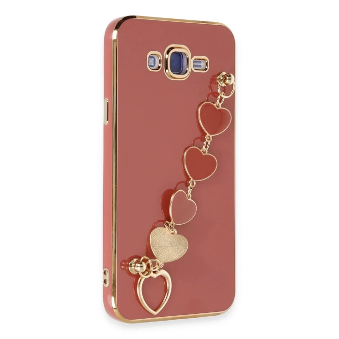 HarmonyAura  Samsung Galaxy J7 Kılıf Esila Silikon - Kırmızı