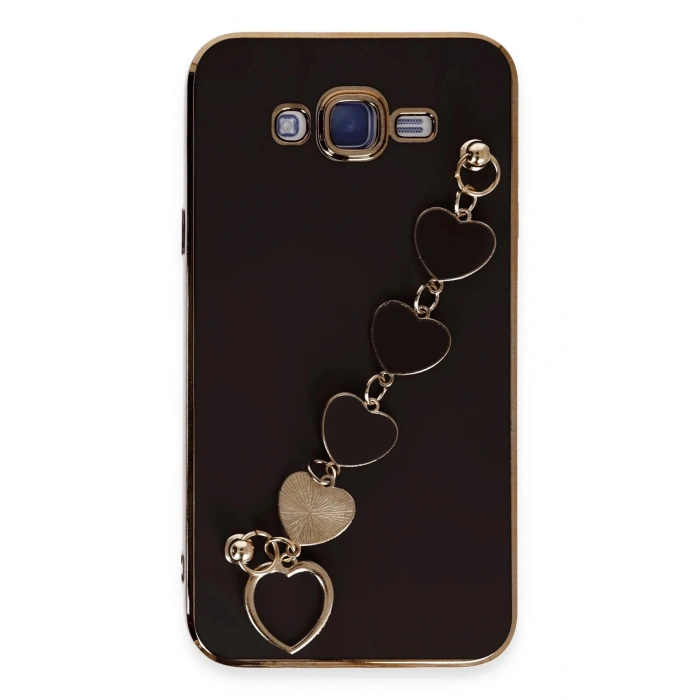 HarmonyAura  Samsung Galaxy J7 Kılıf Esila Silikon - Siyah