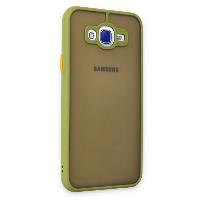 HarmonyAura  Samsung Galaxy J7 Kılıf Montreal Silikon Kapak - Açık Yeşil