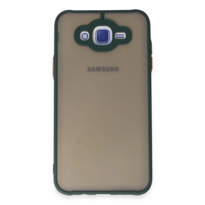 HarmonyAura  Samsung Galaxy J7 Kılıf Montreal Silikon Kapak - Yeşil