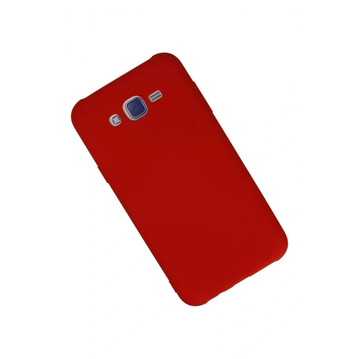 HarmonyAura  Samsung Galaxy J7 Kılıf Nano Içi Kadife Silikon - Kırmızı