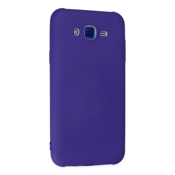 HarmonyAura  Samsung Galaxy J7 Kılıf Nano Içi Kadife Silikon - Mor