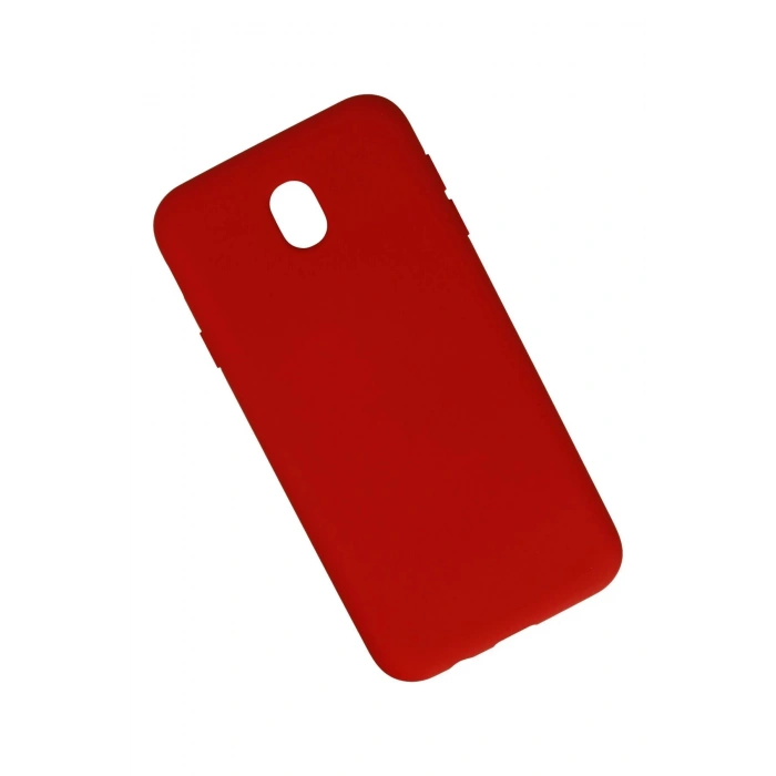 HarmonyAura  Samsung Galaxy J7 Pro / J730 Kılıf Nano Içi Kadife Silikon - Kırmızı