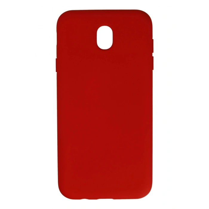 HarmonyAura  Samsung Galaxy J7 Pro / J730 Kılıf Nano Içi Kadife Silikon - Kırmızı