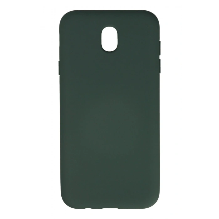 HarmonyAura  Samsung Galaxy J7 Pro / J730 Kılıf Nano Içi Kadife Silikon - Koyu Yeşil