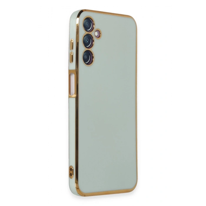 HarmonyAura  Samsung Galaxy M14 5g Kılıf Volet Silikon - Açık Yeşil