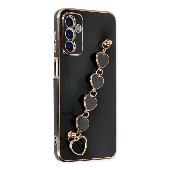 HarmonyAura  Samsung Galaxy M23 Kılıf Esila Silikon - Siyah