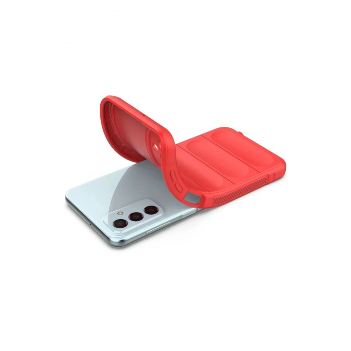 HarmonyAura  Samsung Galaxy M23 Kılıf Optimum Silikon - Kırmızı