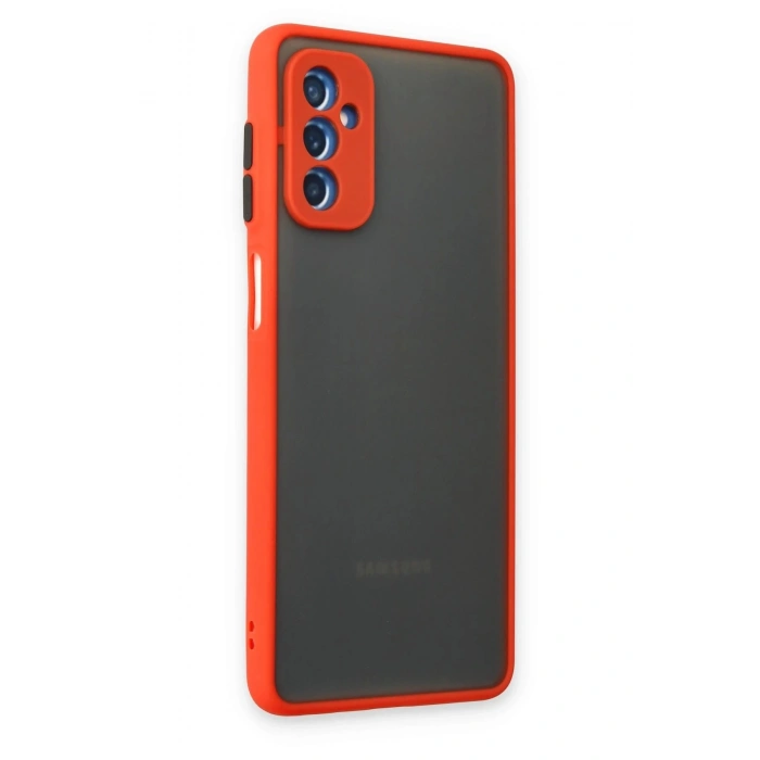 HarmonyAura  Samsung Galaxy M52 5g Kılıf Montreal Silikon Kapak - Kırmızı