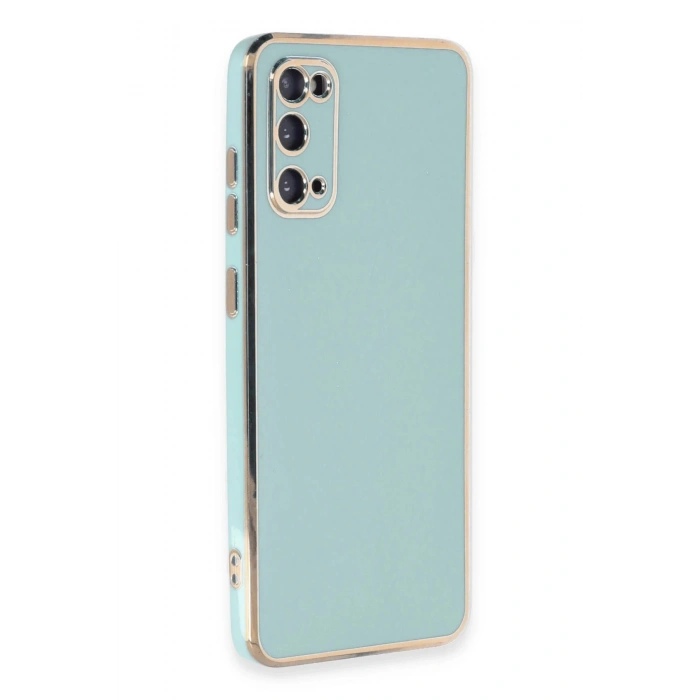 HarmonyAura  Samsung Galaxy S20 Kılıf Volet Silikon - Açık Yeşil