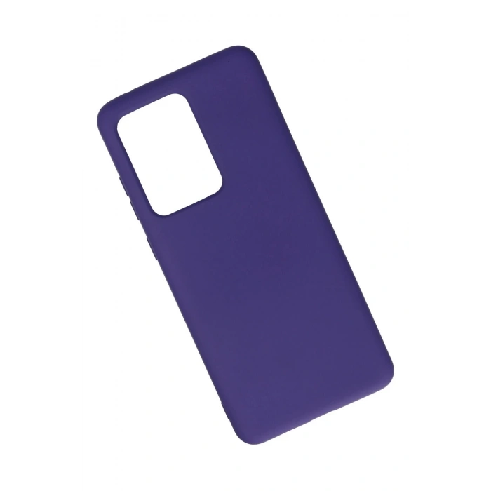HarmonyAura  Samsung Galaxy S20 Ultra Kılıf Nano Içi Kadife Silikon - Mor