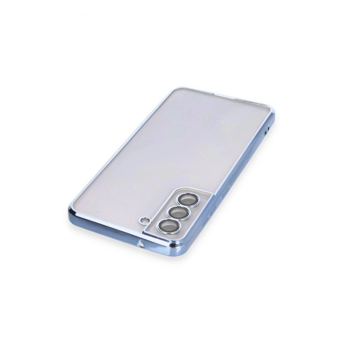 HarmonyAura  Samsung Galaxy S21 Fe Kılıf Lensli Silikon - Açık Mavi