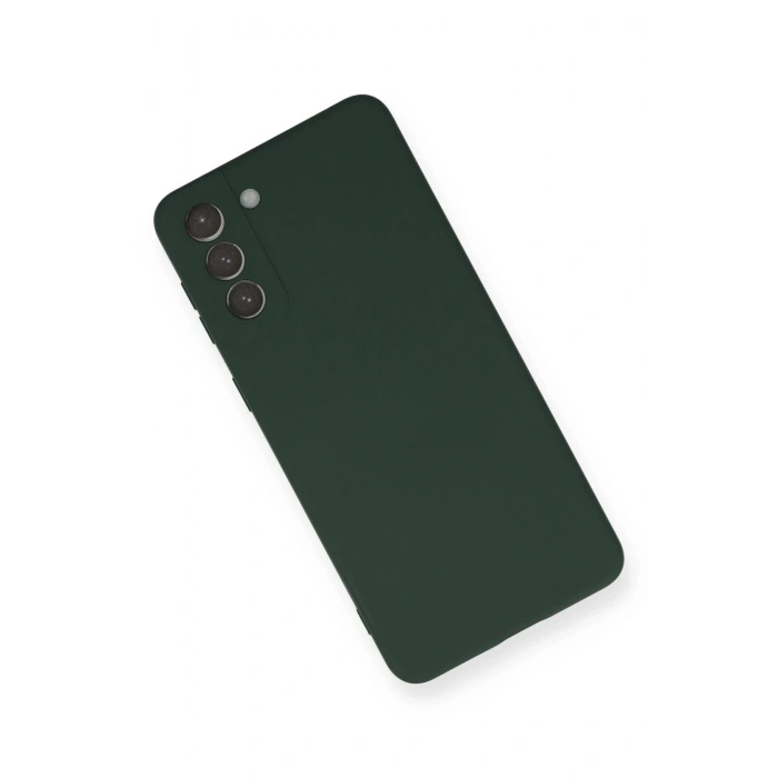 HarmonyAura  Samsung Galaxy S21 Plus Kılıf Nano Içi Kadife Silikon - Koyu Yeşil