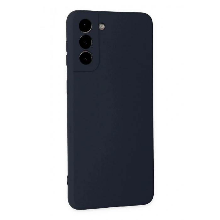 HarmonyAura  Samsung Galaxy S21 Plus Kılıf Nano Içi Kadife Silikon - Lacivert